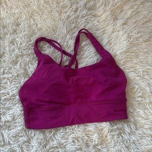 Lululemon Purple Sports Bra Crisscross Straps Racerback
